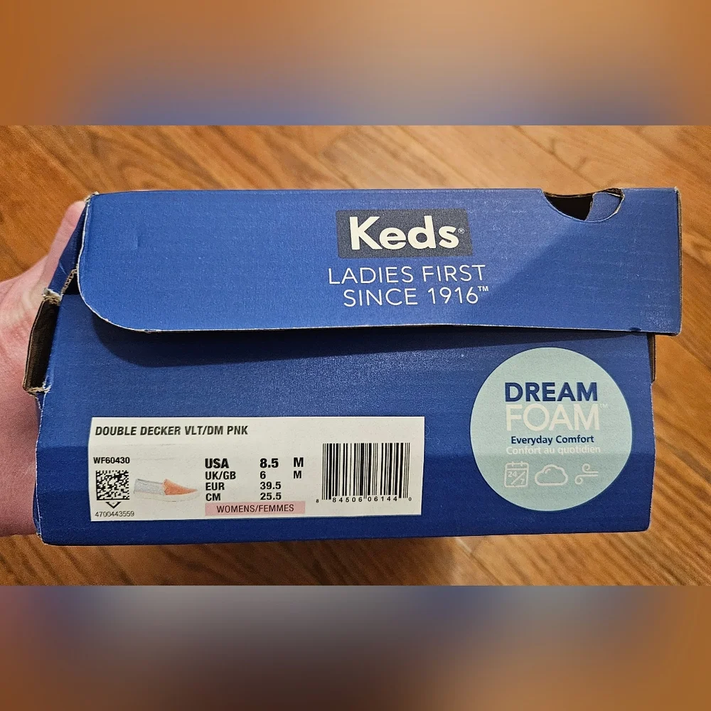 Keds Star Pattern Americana Slip-On Sneakers 8.5 - Picture 2 of 4
